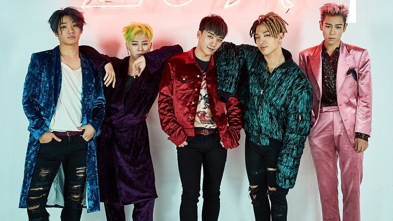 Korean boy group big Bang
