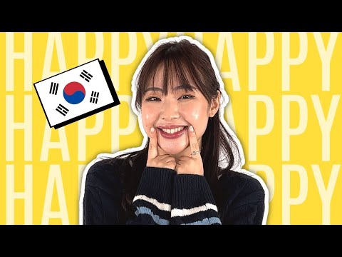 How to say HAPPY in Korean | Say it with a Smile and Spread JOY