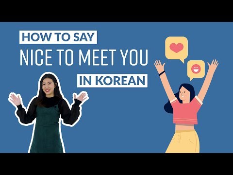 How to Say NICE TO MEET YOU in Korean | 90 Day Korean