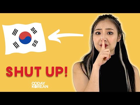 How to Say &quot;SHUT UP&quot; in Korean | Korean Words For Beginners