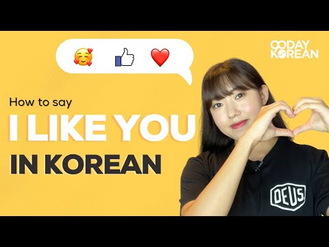 How to say &quot;I LIKE YOU&quot; in Korean