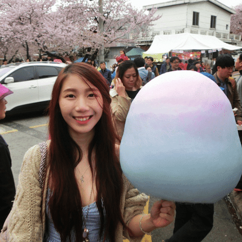 Korean Street Food 15 Cotton Candy