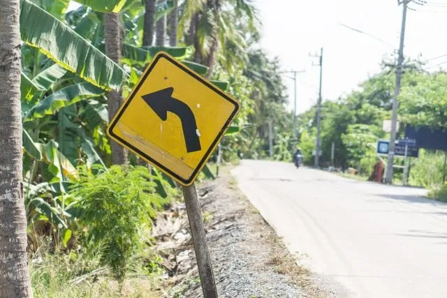 Left Turn Sign