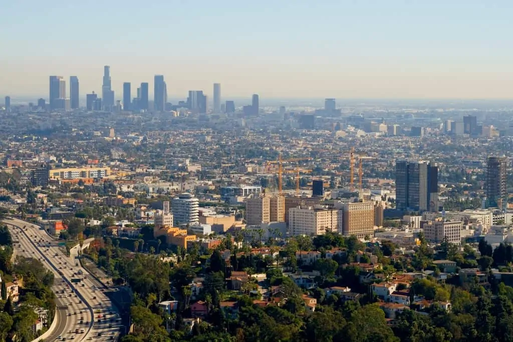 Skyview of Los Angeles, CA, USA