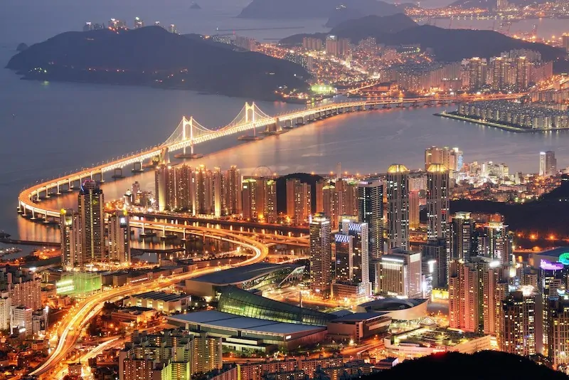 Busan South Korea Skyline