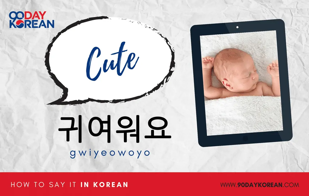 How to Say cute in Korean standard