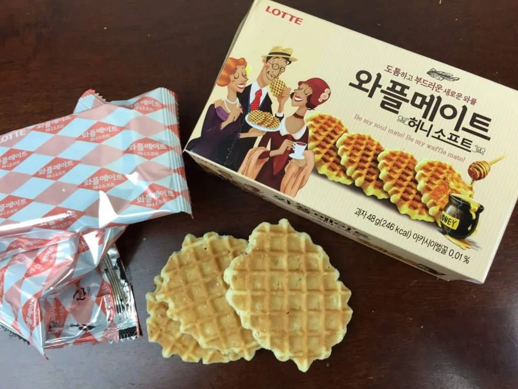 Korean waffle snacks