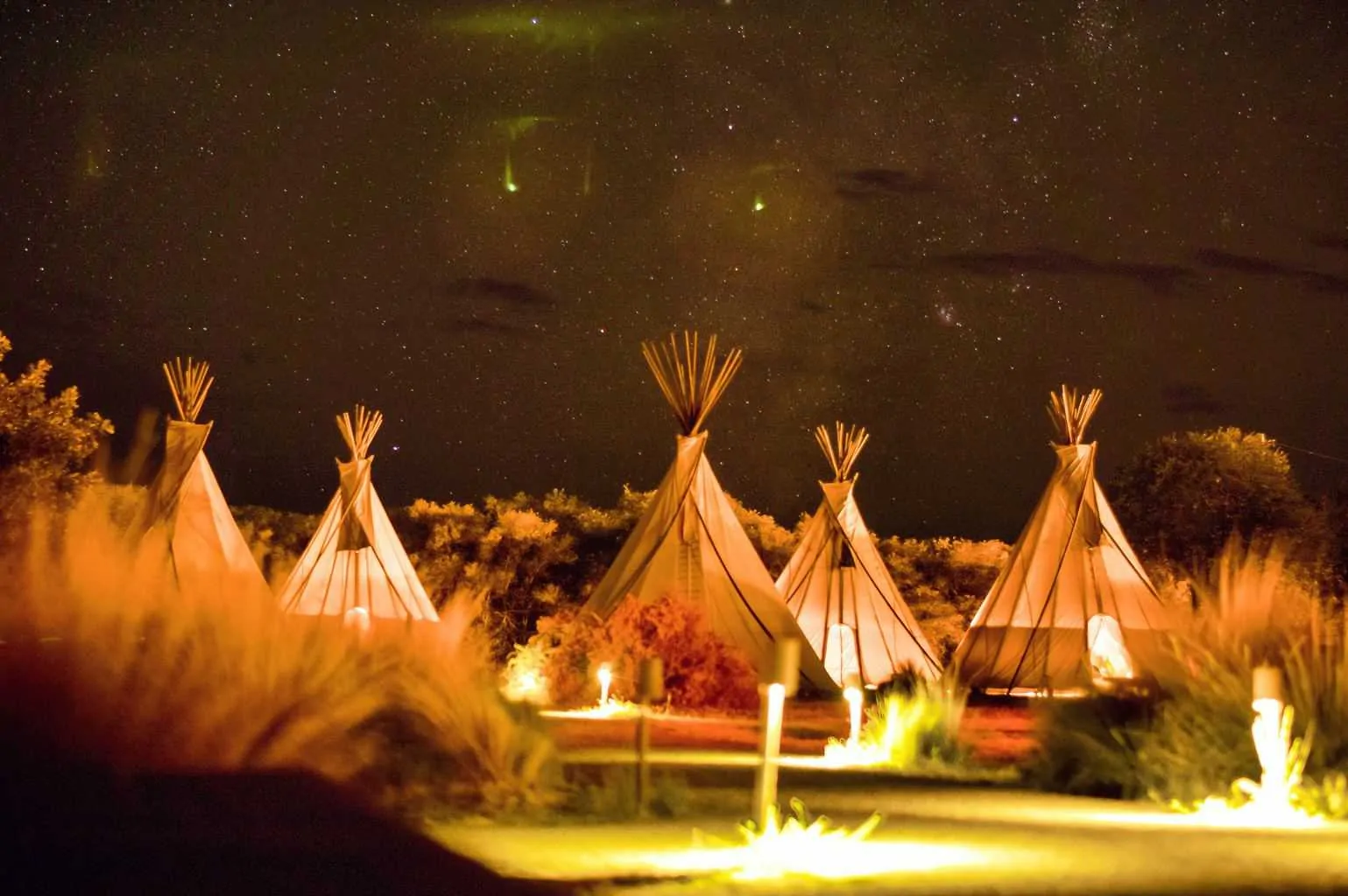 Tent wigwam houses made of sticks