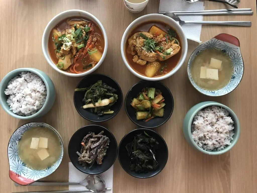Hanjeongsik meal in Seoul, south Korea