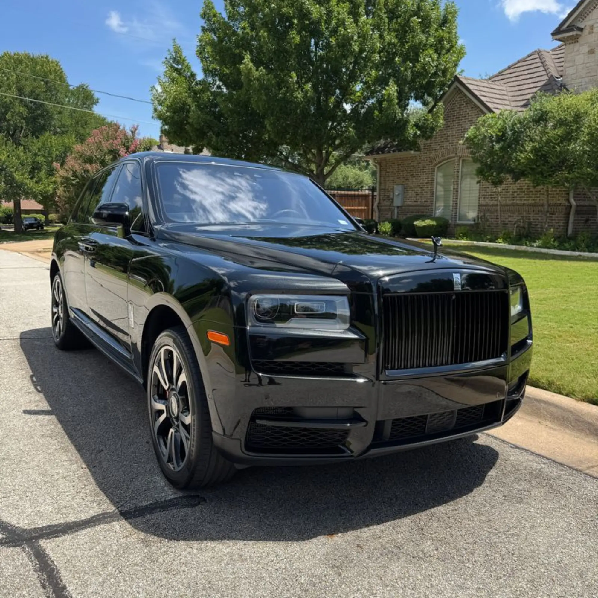 Freshly detailed luxury vehicle after a hand wash