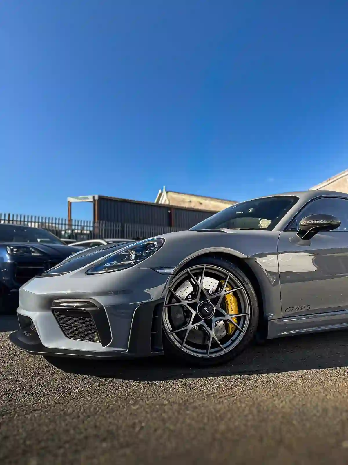 Exterior vehicle surface receiving a detailing treatment