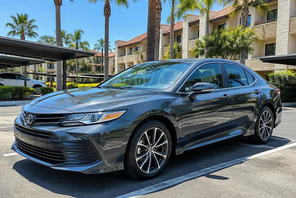 Mobile car detailing La Mesa CA — detailed car in a condo lot