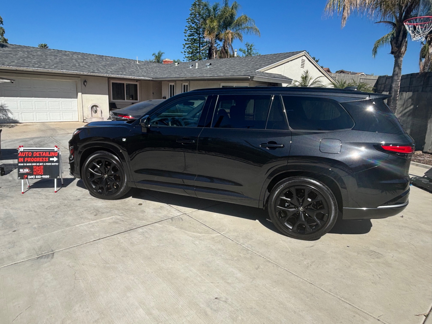 Lexus TX — Hand Wash & Wax  — after professional detailing by Ride N' Shine