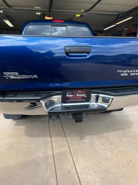 Toyota Tacoma — Plastic Restoration — after professional detailing by Ride N' Shine