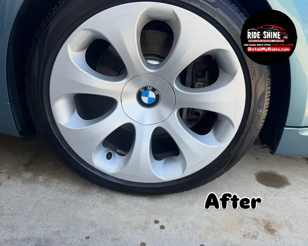 BMW Wheel Restoration — after professional detailing by Ride N' Shine